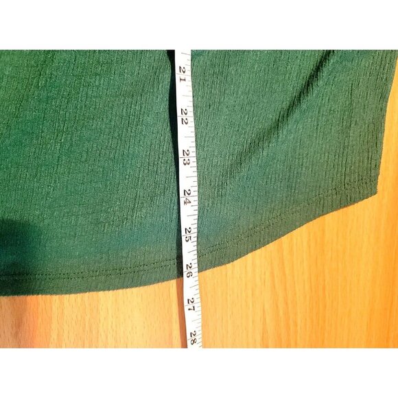 ZAC & RACHEL Blouse 2X Lace Gauze Bell Sleeve Boho Green Peasant Floral Casual - Picture 6 of 10